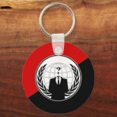 We zijn anonieme anarchistische vlag sleutelhanger (Voorkant)