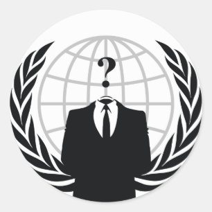 We zijn anonieme ronde sticker