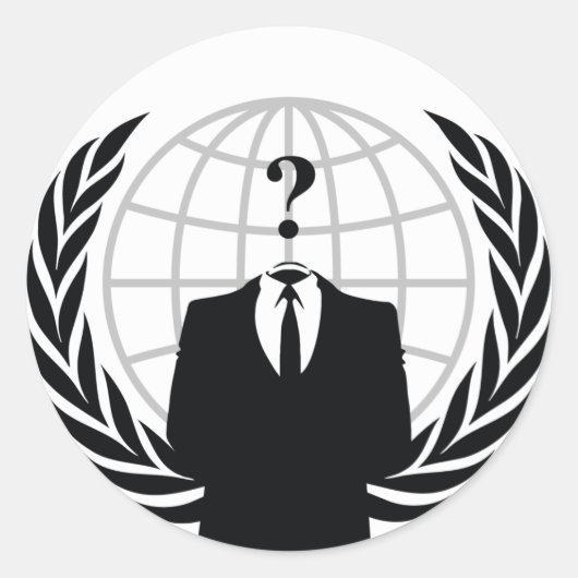 We zijn anonieme ronde sticker (Voorkant)