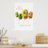 We zijn bacteriën poster (Keuken)
