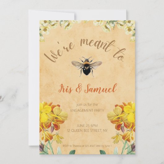 We zijn bedoeld als  Bloemen Verloving Kaart (Voorkant)