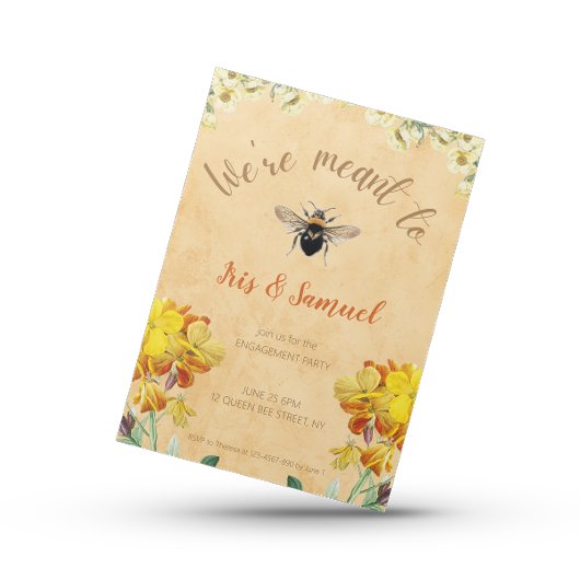 We zijn bedoeld als  Bloemen Verloving Kaart