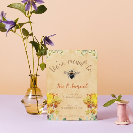 We zijn bedoeld als  Bloemen Verloving Kaart