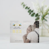 We zijn bedoeld als citaat voor grappige tweetalig aankondigingskaart (Staand voorkant)