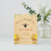 We zijn bedoeld als Yellow Floral Spring Briefkaart (Staand voorkant)