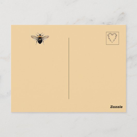 We zijn bedoeld als Yellow Floral Spring Briefkaart (Achterkant)