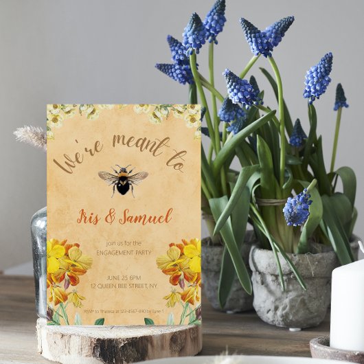 We zijn bedoeld als Yellow Floral Spring Briefkaart