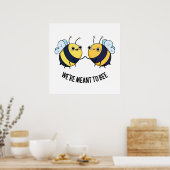 We zijn bedoeld om grappig paardenbont te zijn poster (Keuken)