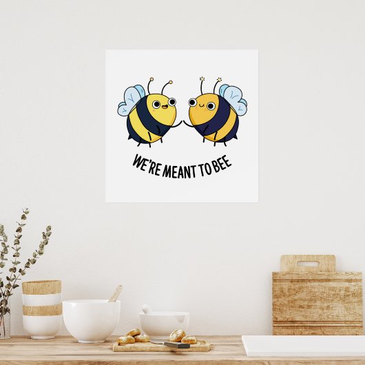 We zijn bedoeld om grappig paardenbont te zijn poster (Keuken)