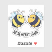 We zijn bedoeld om grappig paardenbont te zijn sticker (Vel)