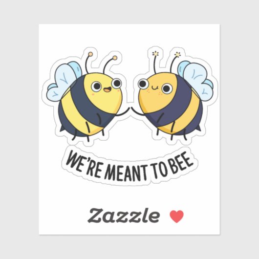 We zijn bedoeld om grappig paardenbont te zijn sticker (Vel)