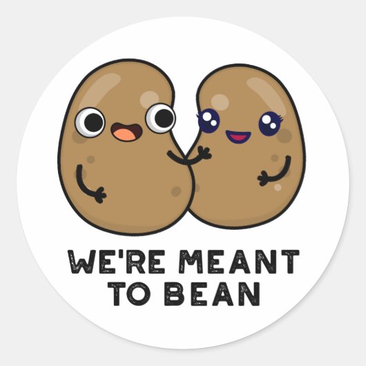 We zijn bedoeld om grappige peulwoordgrapjes te ma ronde sticker (Voorkant)