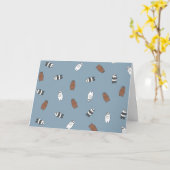 We zijn Beren aan het bakken - Beren van glas Kaart (Gele Bloem)