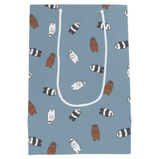 We zijn Beren aan het bakken - Beren van glas Medium Cadeauzakje (Achterkant)