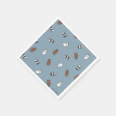 We zijn Beren aan het bakken - Beren van glas Servet (Hoek)