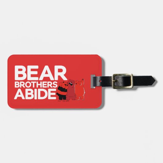 We zijn Beren - Beer Brothers Abide Bagagelabel (Voorkant horizontaal)