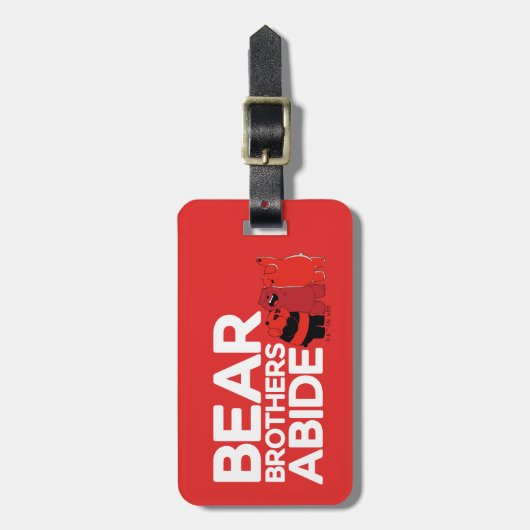 We zijn Beren - Beer Brothers Abide Bagagelabel (Voorkant verticaal)