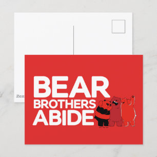 We zijn Beren - Beer Brothers Abide Briefkaart