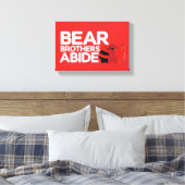 We zijn Beren - Beer Brothers Abide Canvas Afdruk (Insitu (Slaapkamer))