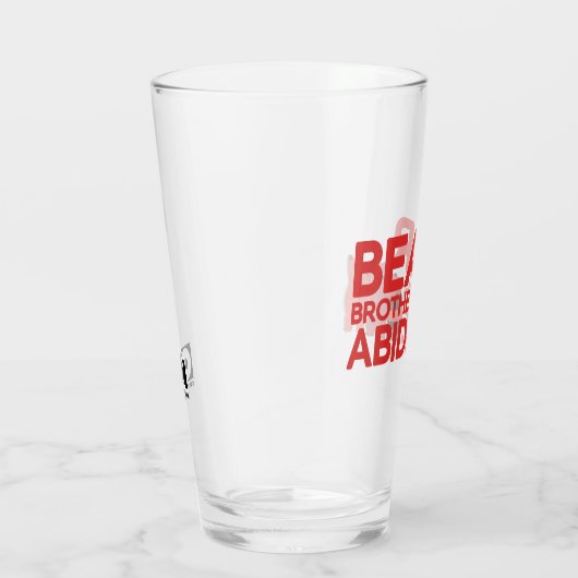 We zijn Beren - Beer Brothers Abide Glas (Rechts)