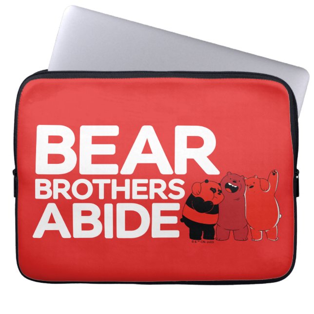 We zijn Beren - Beer Brothers Abide Laptop Sleeve (Voorkant)
