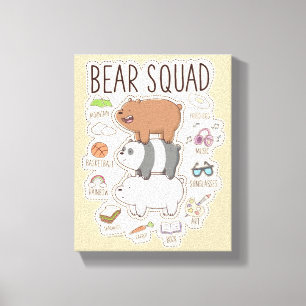 We zijn Beren - Beer Squad Journal Graphic Canvas Afdruk