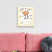 We zijn Beren - Beer Squad Journal Graphic Canvas Afdruk (Insitu (Woonkamer))