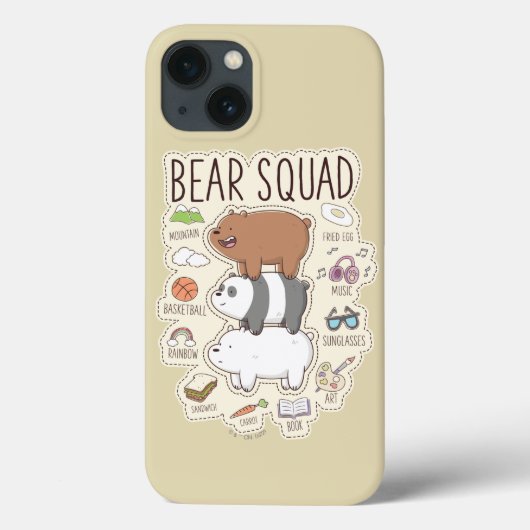 We zijn Beren - Beer Squad Journal Graphic Case-Mate iPhone Case (Achterkant)