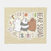 We zijn Beren - Beer Squad Journal Graphic Fleece Deken (Voorkant (Horizontaal))