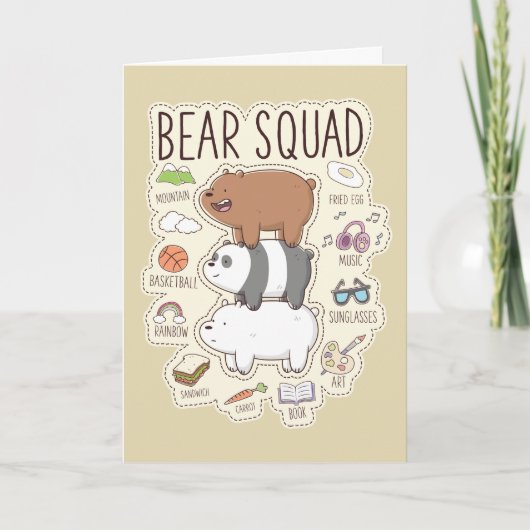 We zijn Beren - Beer Squad Journal Graphic Kaart (Voorkant)