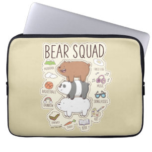 We zijn Beren - Beer Squad Journal Graphic Laptop Sleeve