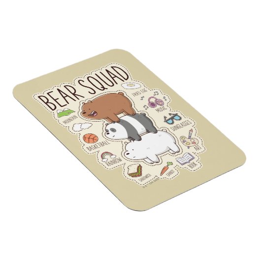 We zijn Beren - Beer Squad Journal Graphic Magneet (Rechterzijde)