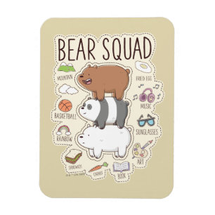We zijn Beren - Beer Squad Journal Graphic Magneet