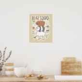 We zijn Beren - Beer Squad Journal Graphic Poster (Keuken)