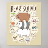 We zijn Beren - Beer Squad Journal Graphic Poster (Voorkant)