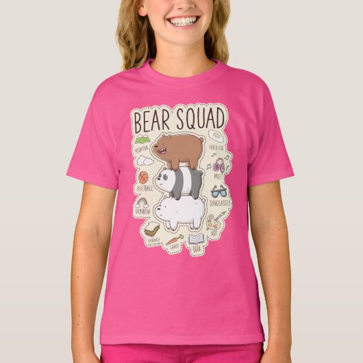 We zijn Beren - Beer Squad Journal Graphic T-shirt (Voorkant)