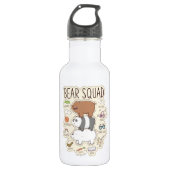 We zijn Beren - Beer Squad Journal Graphic Waterfles (Voorkant)