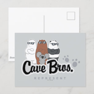 We zijn Beren - Cave Bros. Vertegenwoordiger Briefkaart