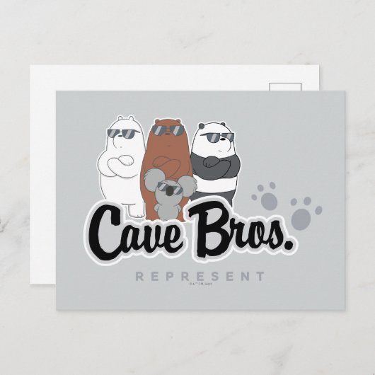 We zijn Beren - Cave Bros. Vertegenwoordiger Briefkaart (Voorkant / Achterkant)