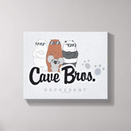 We zijn Beren - Cave Bros. Vertegenwoordiger Canvas Afdruk (Voorkant)