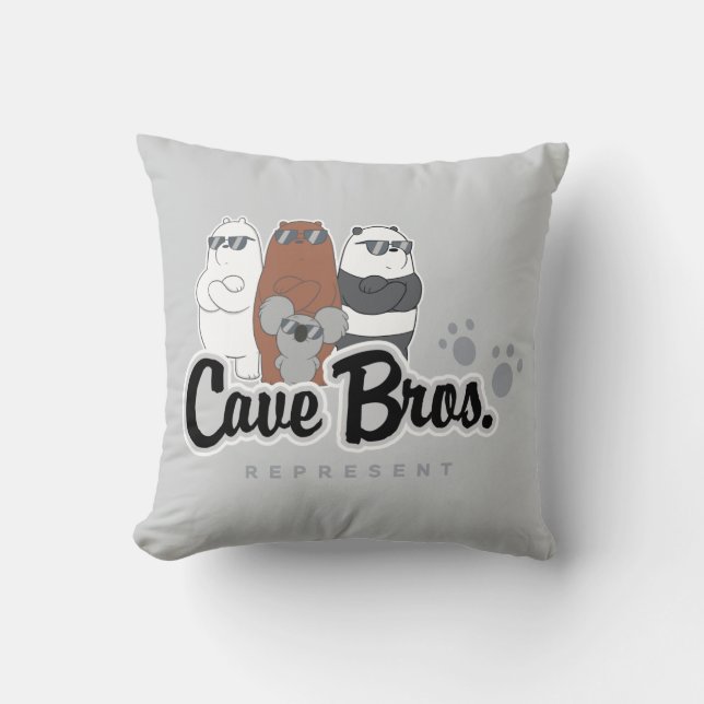 We zijn Beren - Cave Bros. Vertegenwoordiger Kussen (Voorkant)