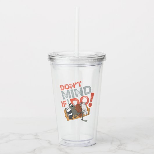 We zijn Beren en Charlie, het maakt niet uit of ik Acryl Drinkbeker (Voorkant)