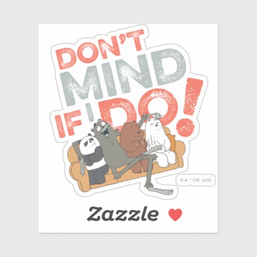 We zijn Beren en Charlie, het maakt niet uit of ik Sticker (Vel)