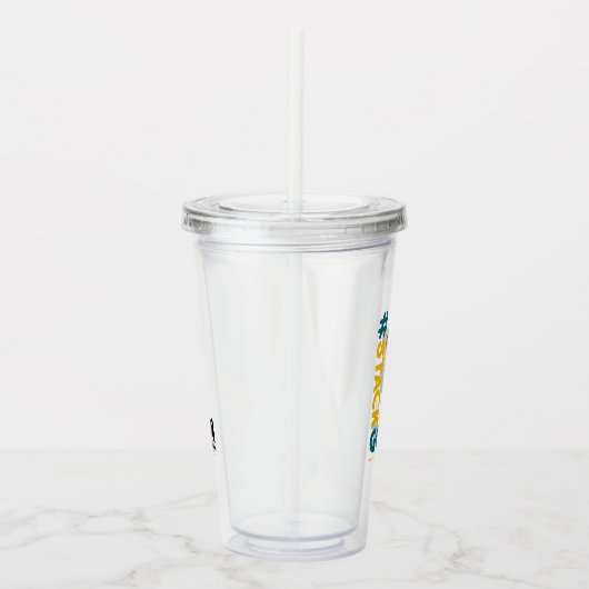 We zijn Beren en Chloe - #StackGoals Acryl Drinkbeker (Rechts)