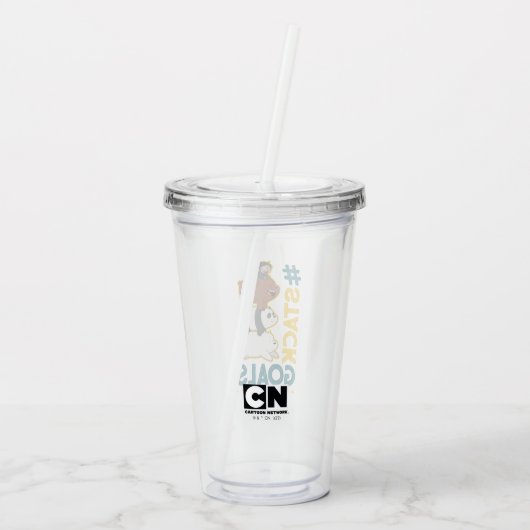 We zijn Beren en Chloe - #StackGoals Acryl Drinkbeker (Achterkant)