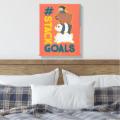 We zijn Beren en Chloe - #StackGoals Canvas Afdruk (Insitu (Slaapkamer))