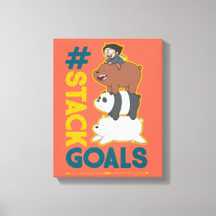 We zijn Beren en Chloe - #StackGoals Canvas Afdruk