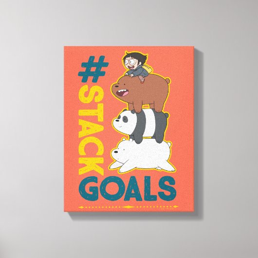 We zijn Beren en Chloe - #StackGoals Canvas Afdruk (Voorkant)