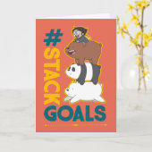 We zijn Beren en Chloe - #StackGoals Kaart (Gele Bloem)
