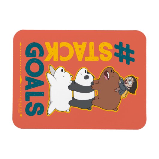 We zijn Beren en Chloe - #StackGoals Magneet (Horizontaal)